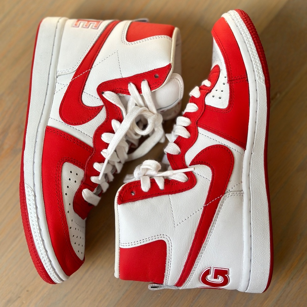 Nike Terminator High SP Comme des Garcons Homme Plus Red white Sneaker sz 5.5